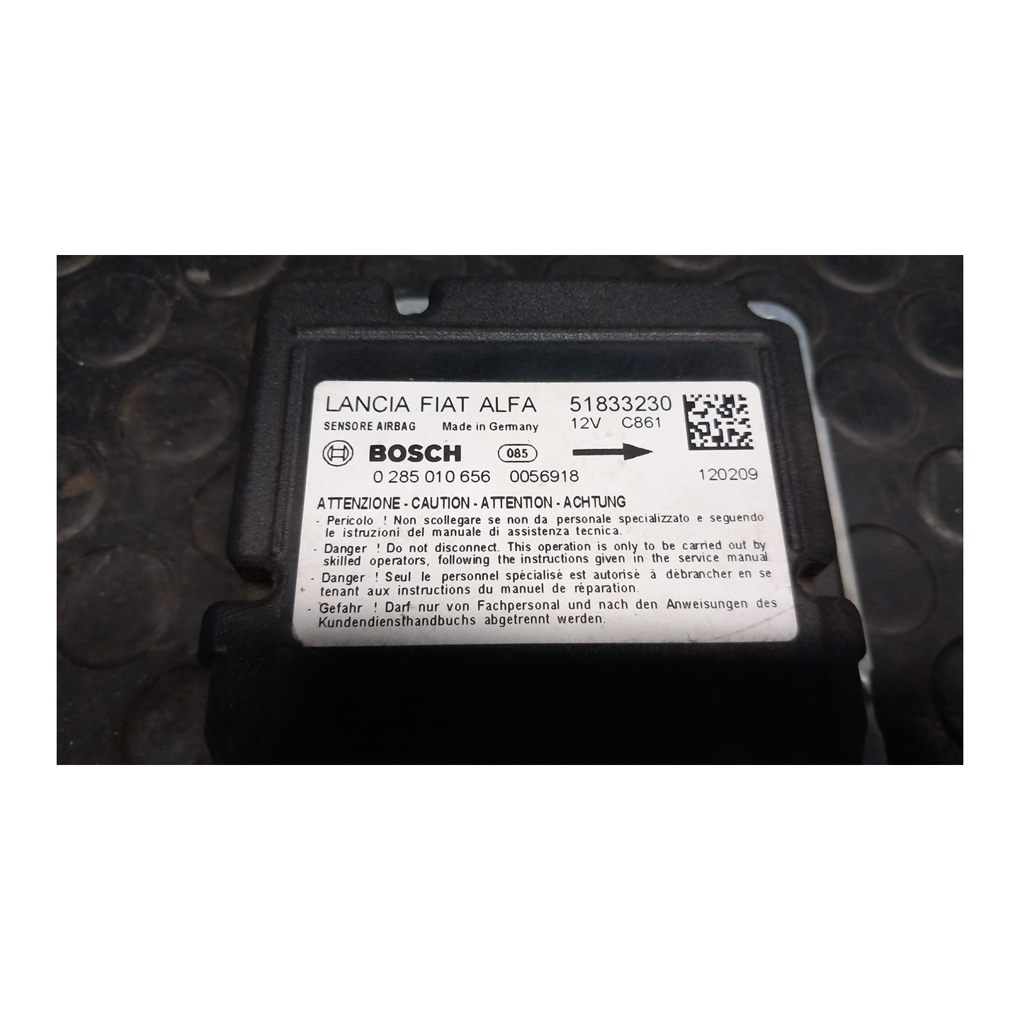 CENTRALINA COMANDO AIRBAG 100 LANCIA YPSILON (TK) (04/11-06/16) 169A4000 51833230