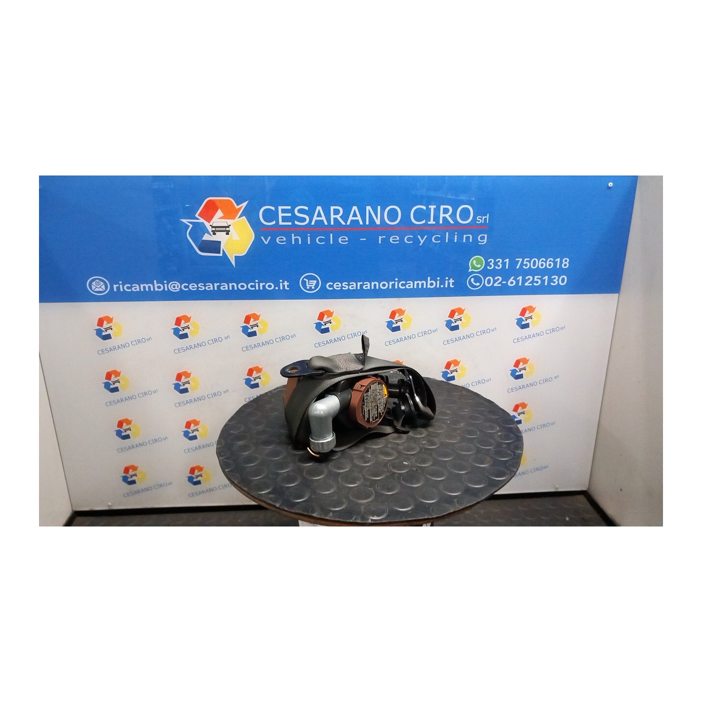 CINTURA DI SICUREZZA ANT. SX. 143 CHEVROLET (DAEWOO) SPARK (M300) (01/10-12/15) B12D1 95966396