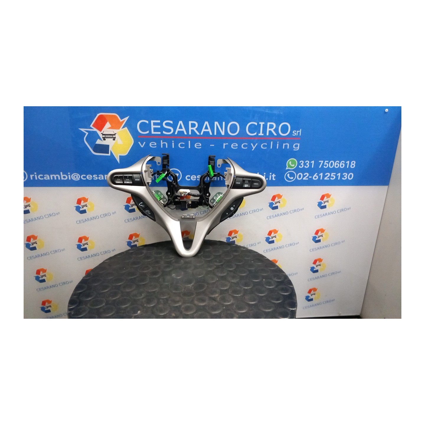 RIVESTIMENTO CENTR. VOLANTE 169 HONDA INSIGHT (04/09-10/13) LDA3 78543TF0N81ZB