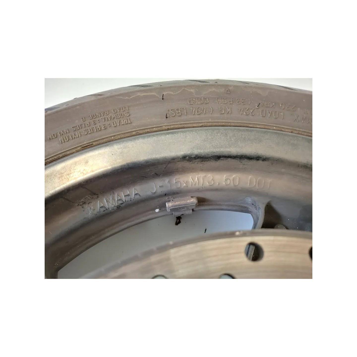 Ruota/cerchio anteriore con cuscinetti Yamaha X-Max 250 (E3) (10-14) X-Max 250 ABS 