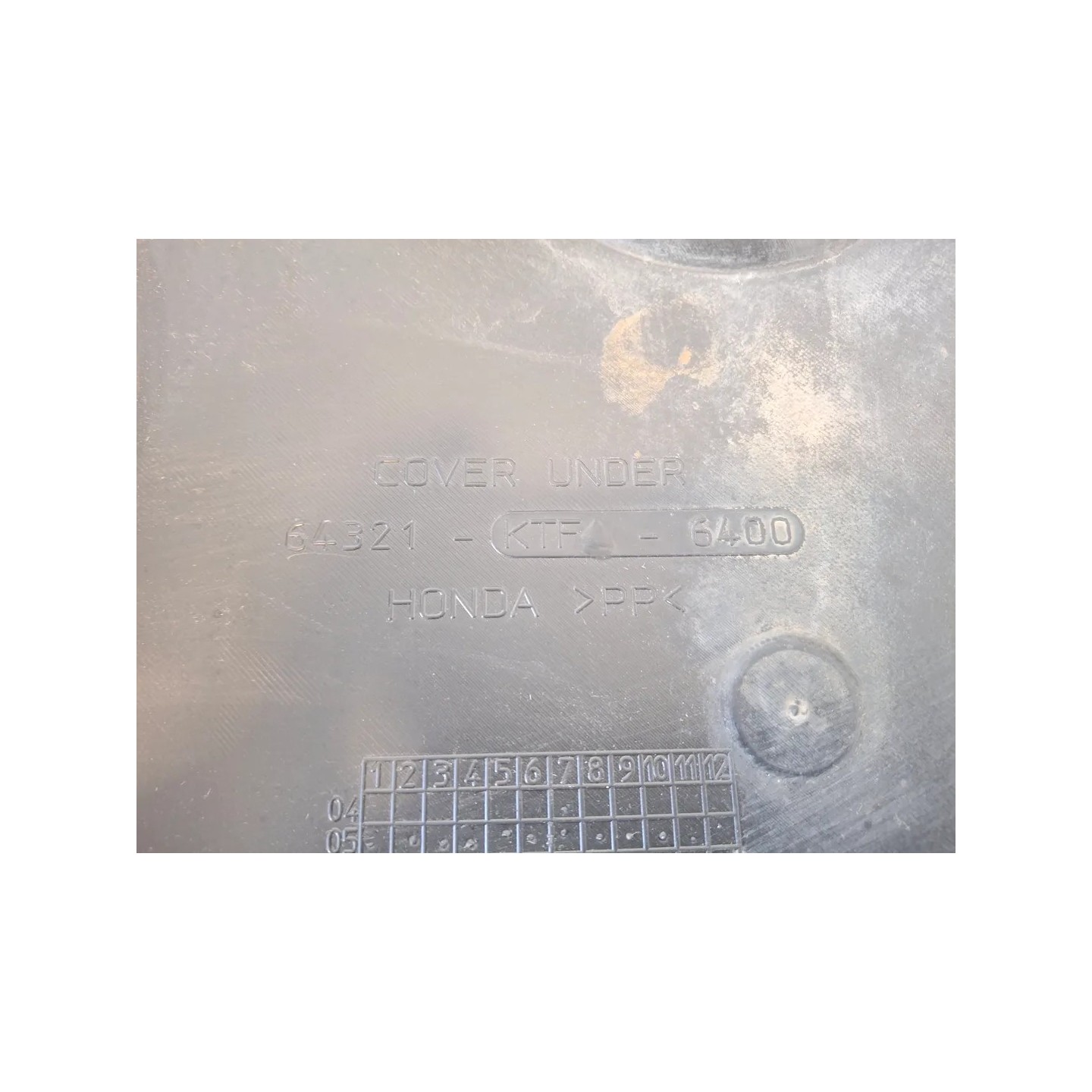 Carenatura sottopavimento Honda SH 150 i (-09) SH 150 i Sport 