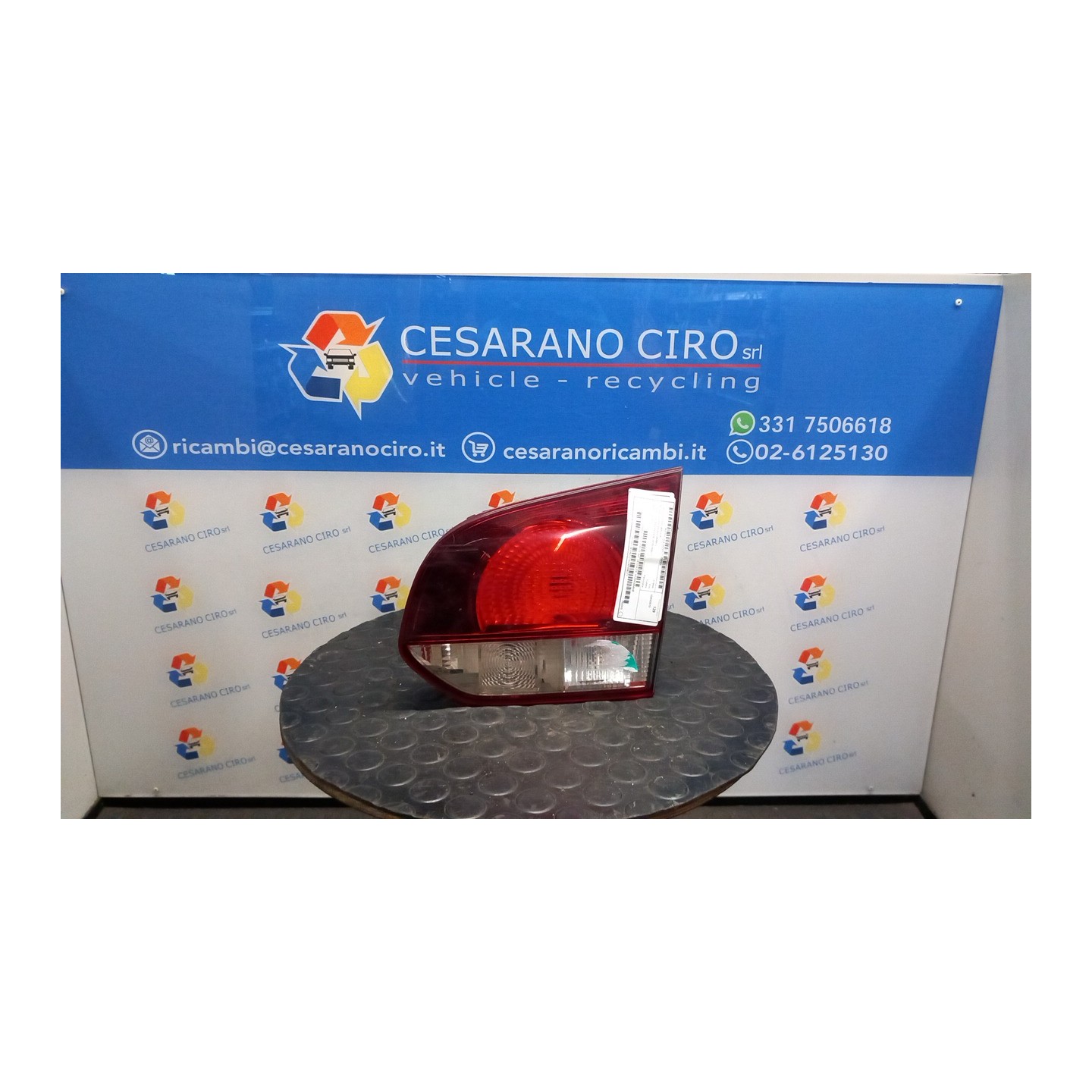 FANALE POST. PARTE INT. HELLA DX. 008 VOLKSWAGEN GOLF (5K/AJ) (09/08-) CAY 5K0945094AB