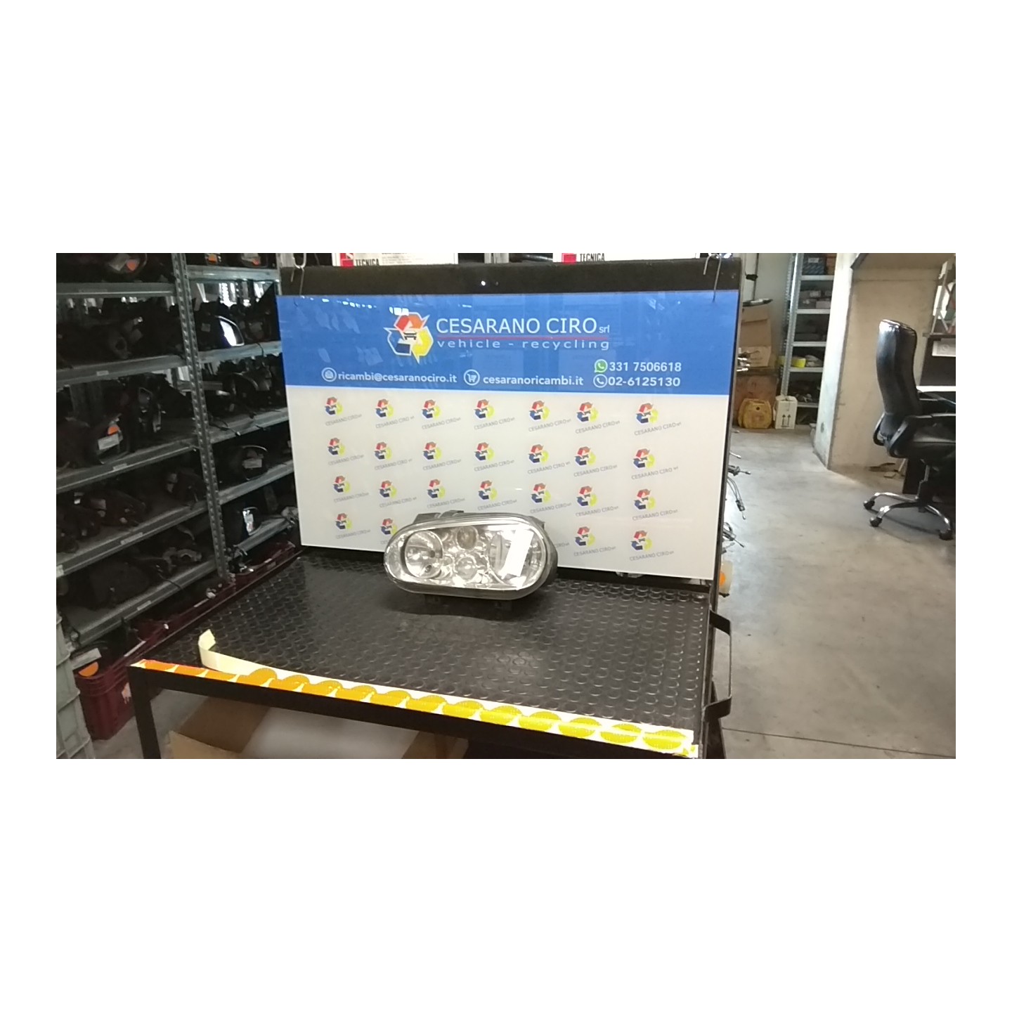PROIETTORE C/FENDI SX. 055 VOLKSWAGEN GOLF (1J) (09/97-03/06) AKL 1J1941017N