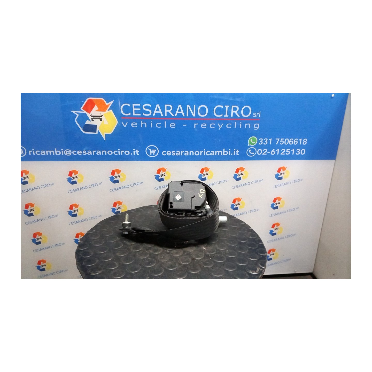 CINTURA DI SICUREZZA ANT. 09/06- DX. 062 FIAT PANDA (2Q) (09/03-12/10) 188A4000 735451778