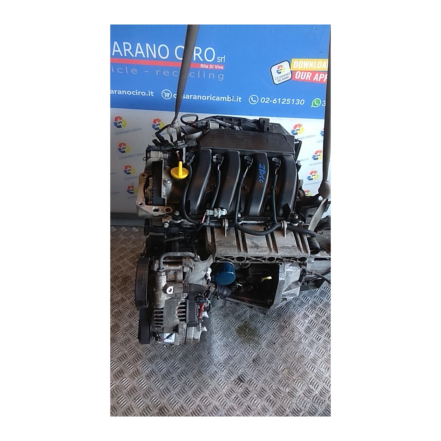 MOTORE SEMICOMPL. 112 RENAULT LAGUNA 2A SERIE (03/01-09/07) F4R 67 7701475615