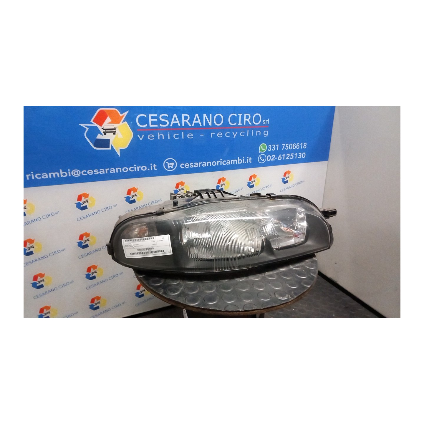 PROIETTORE DX. 007 FIAT MAREA (03/99-09/03) 182A4000 46524479