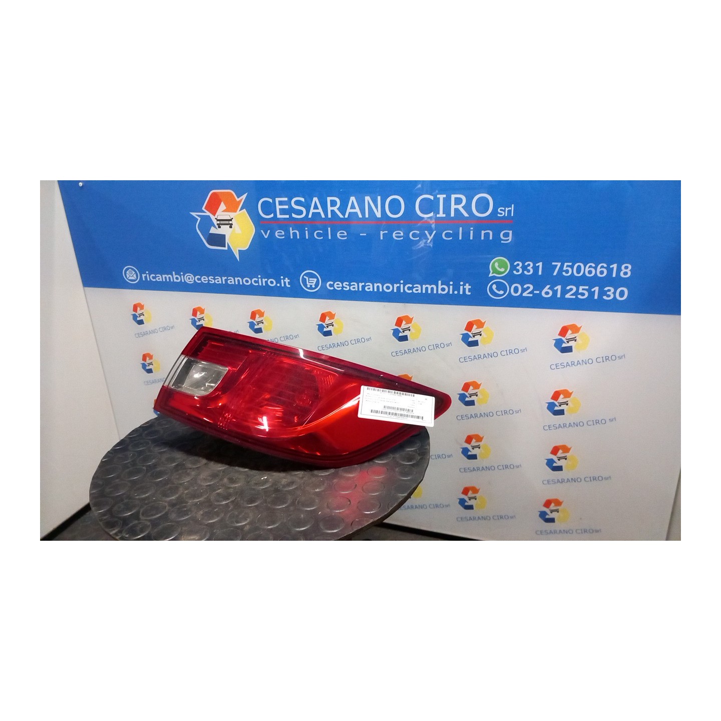 FANALE POST. PARTE EST. DX. 062 RENAULT CLIO 4A SERIE (07/12-12/16) K9KC6 265502631R
