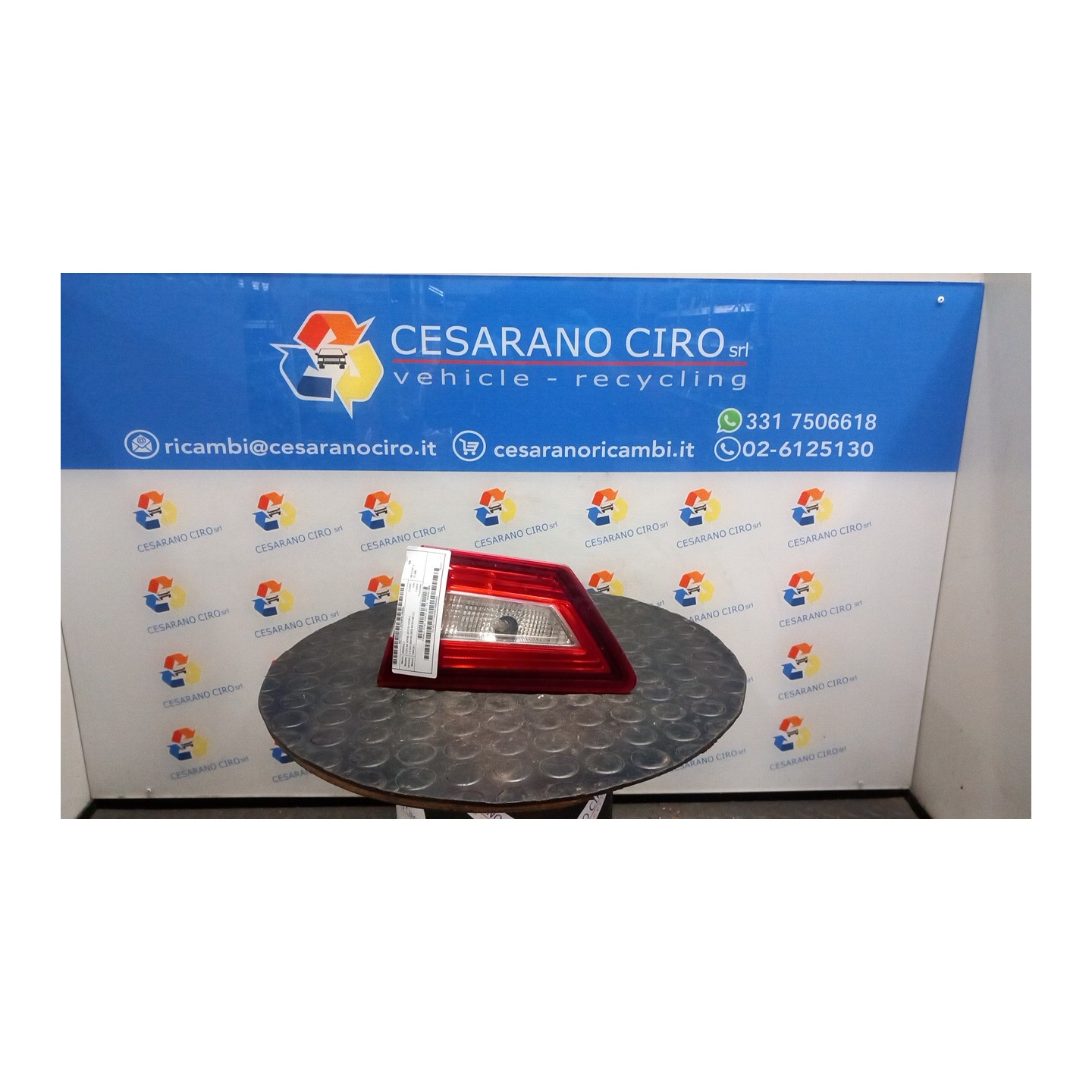 FANALE POST. PARTE INT. DX. 064 RENAULT CLIO 4A SERIE (07/12-12/16) K9KC6 265505796R