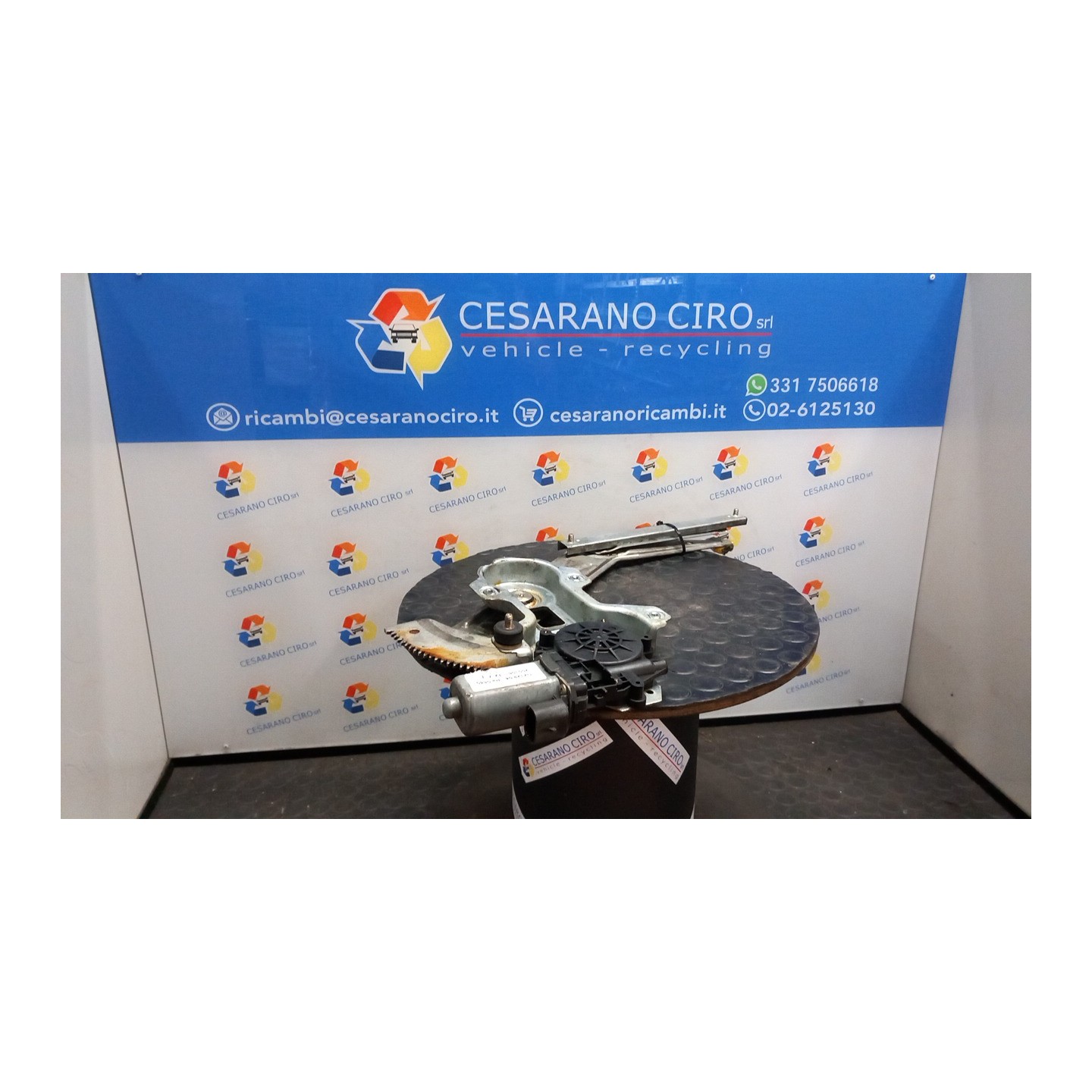 ALZACRISTALLO ELETTR. PORTA ANT. CON MOTORINO SX. 032 ALFA ROMEO 166 (W9) (10/03-03/06) 841G000 60672257