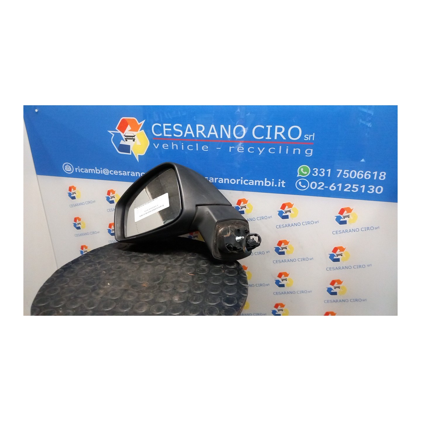 RETROVISORE EST. REGOLAZ. ELETTR. SX. 039 RENAULT SCENIC 3A SERIE (04/09-10/13) K9KA6 963021615R