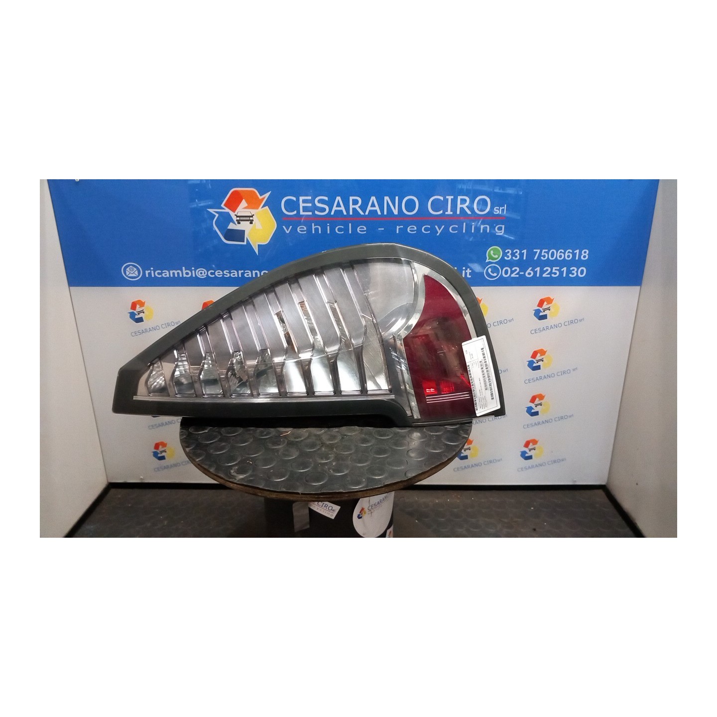 FANALE POST. PARTE EST. DX. 041 RENAULT SCENIC 3A SERIE (04/09-10/13) K9KA6 265500013R