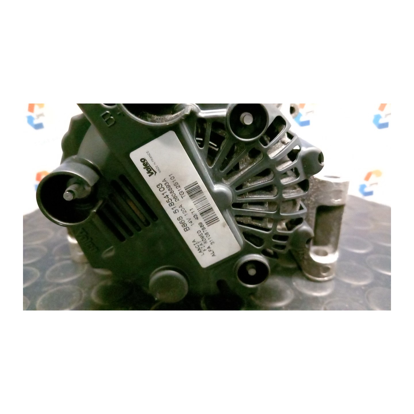 ALTERNATORE 120AMP C/A/C 102 FIAT GRANDE PUNTO (3X) (07/09-01/14 199A9000 51854103