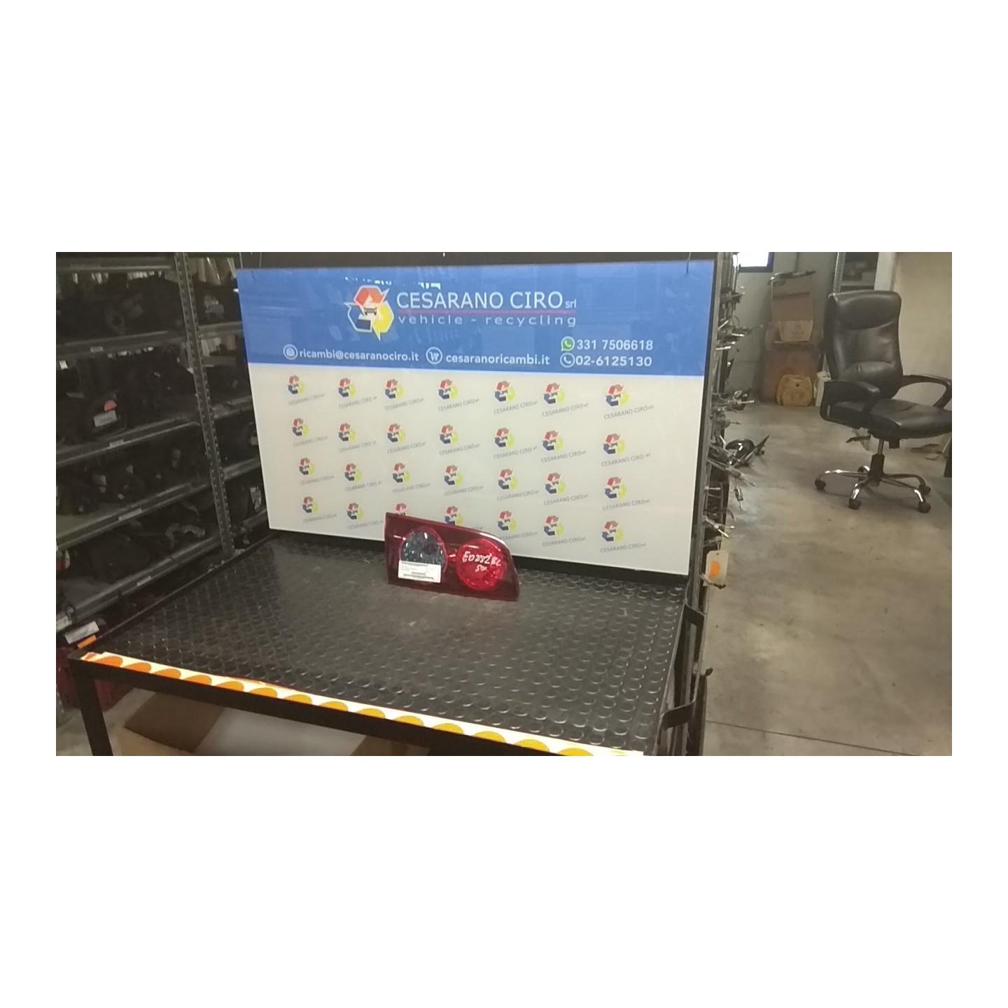 FANALE POST. PARTE INT. SX. 021 FIAT CROMA (2T) (04/05-10/07) 939A1000 51727252