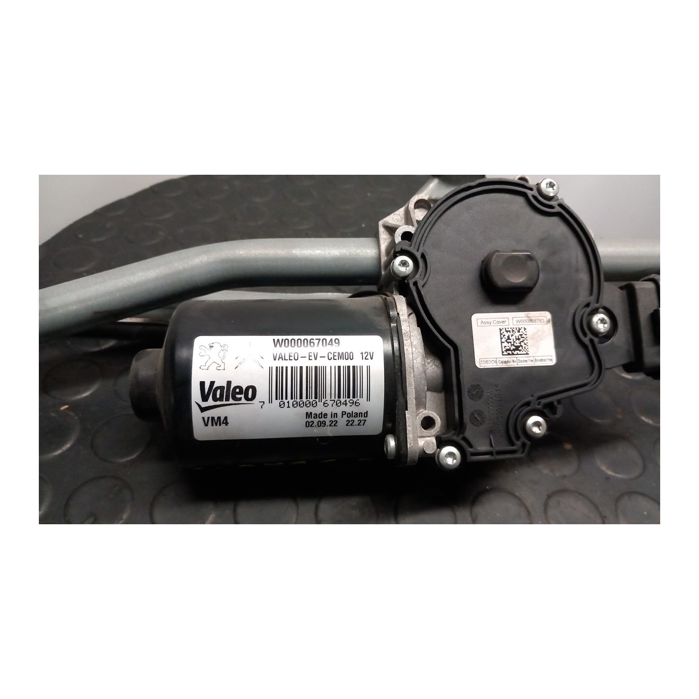 MECCANISMO TERGIPARABREZZA CON MOTORINO 078 PEUGEOT EXPERT FURGONE 4A SERIE (02/16 YH01 9808465280
