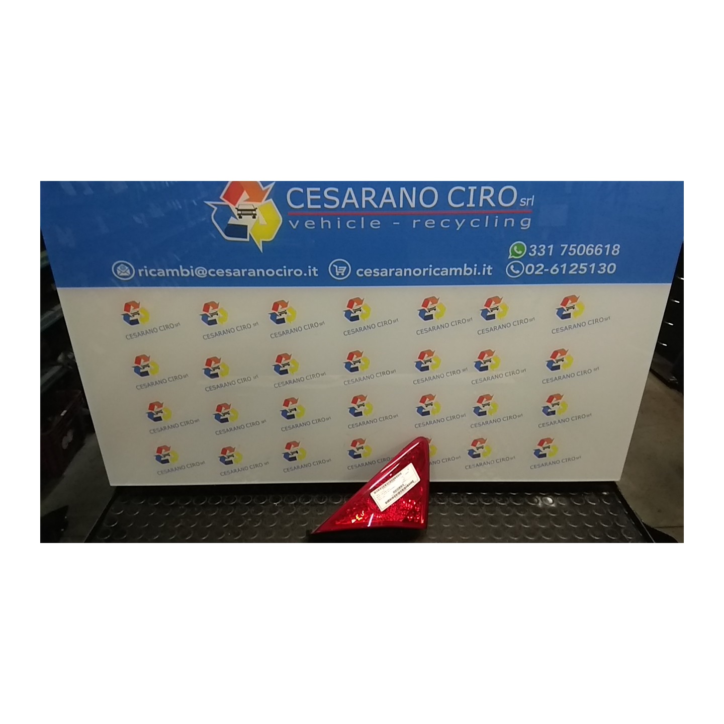 FANALE POST. PARTE INT. SX. 158 PEUGEOT 3008 (04/09-10/13) 9HZ 6350HE