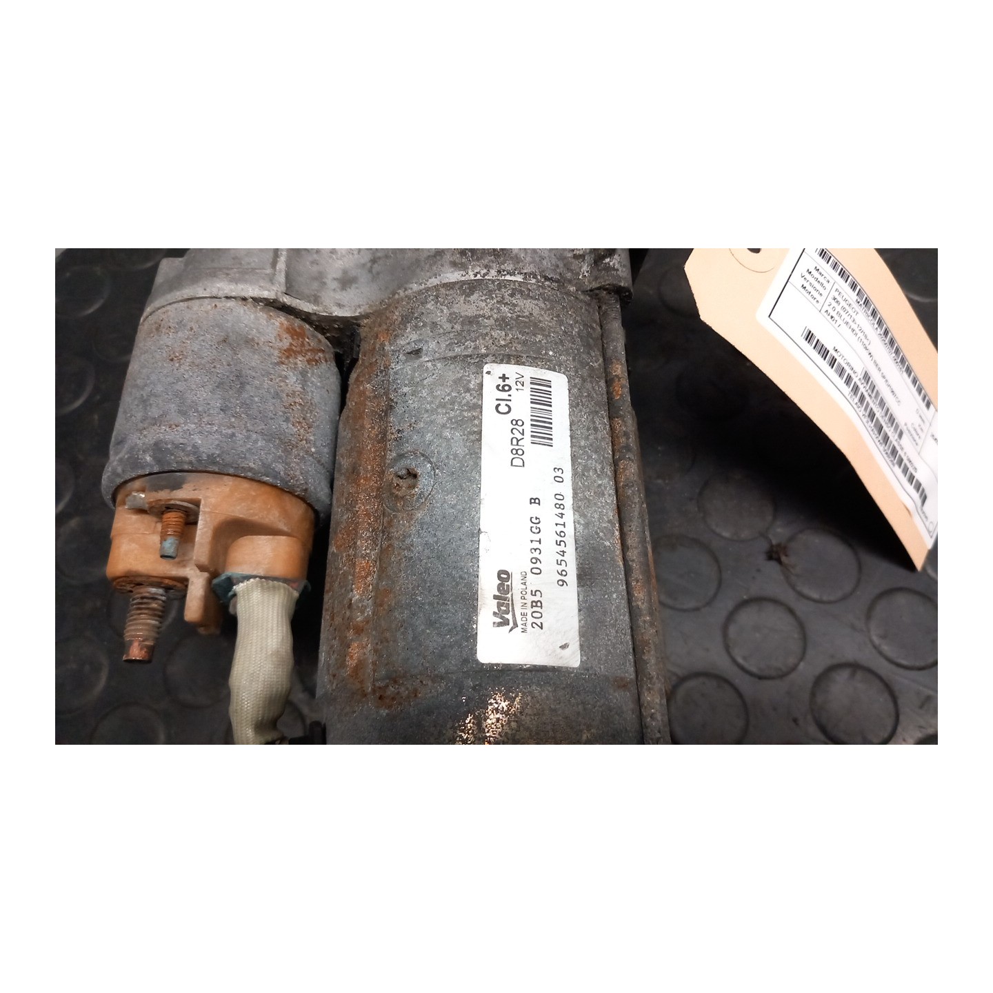 MOTORINO AVVIAMENTO DENSO CLASSE 6 161 PEUGEOT 308 (07/13-12/18) AH01 5802Z5