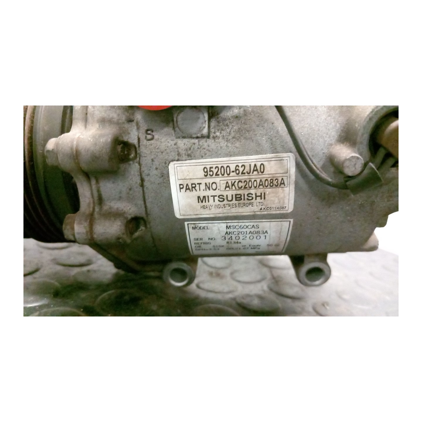 COMPRESSORE A/C 002 SUZUKI SX4 (03/06-03/15) M15A 9520062JA0000