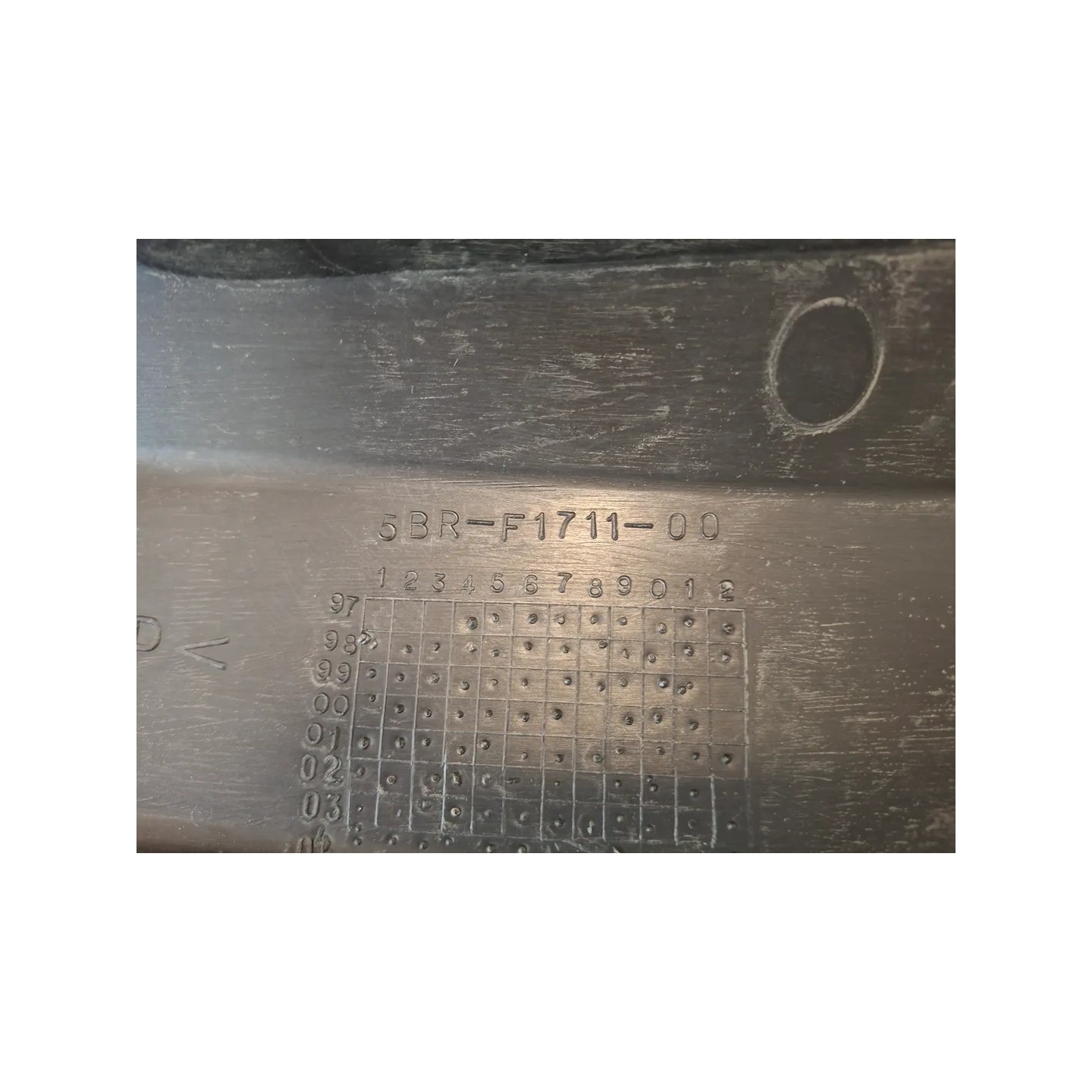 Carenatura fianco posteriore inferiore Yamaha Aerox 50 (03-13) Aerox 50 (50th Anniversary) Sinistro