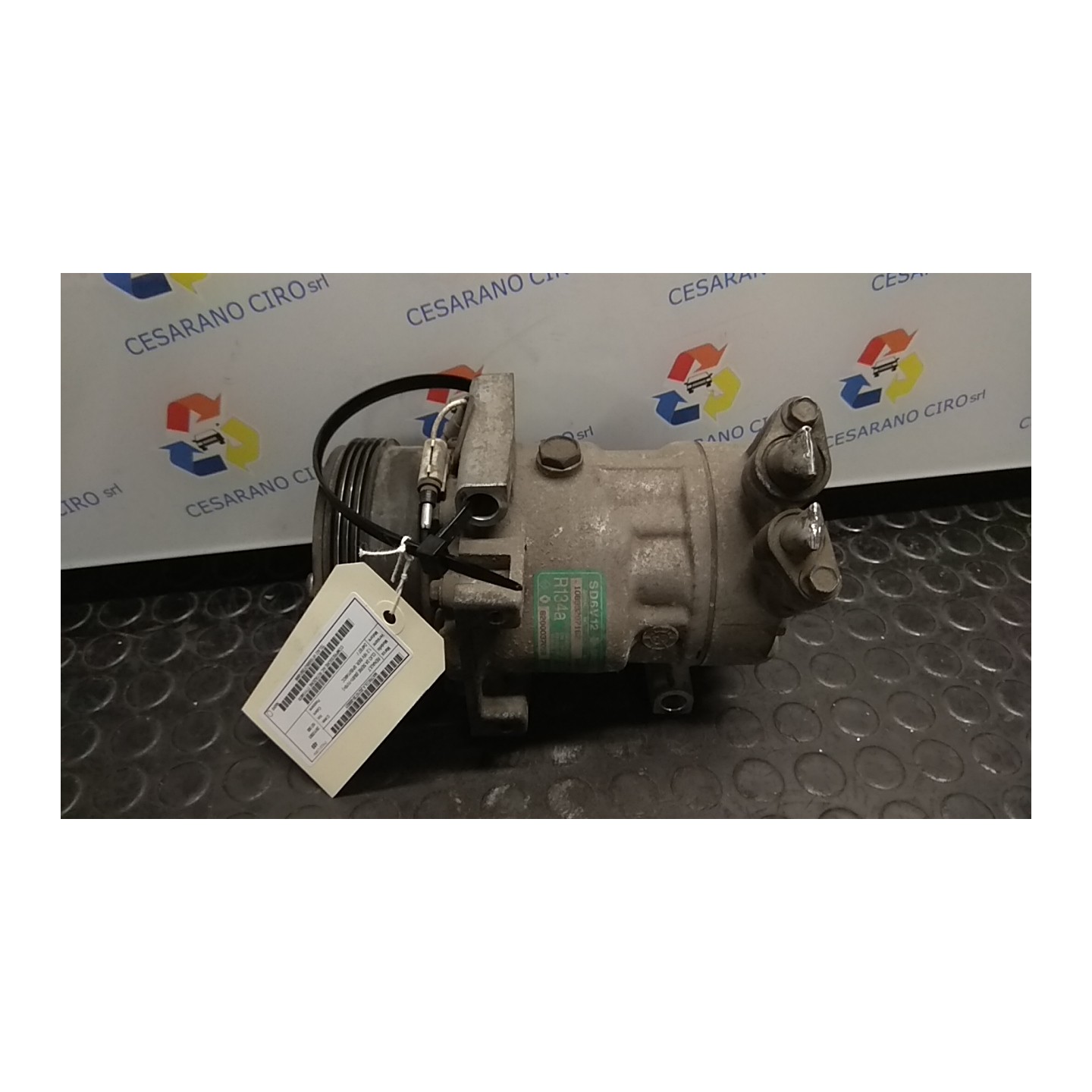 COMPRESSORE A/C ROTAZIONE 021 RENAULT CLIO 2A SERIE (05/01-11/10) D4FB7 7711134670