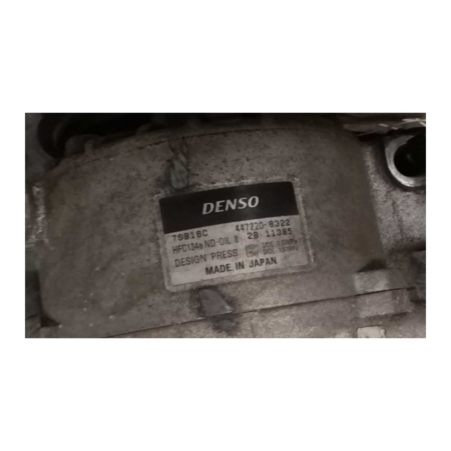 COMPRESSORE A/C 082 OPEL ZAFIRA (T98) (03/99-12/05) X20DTL 24430319
