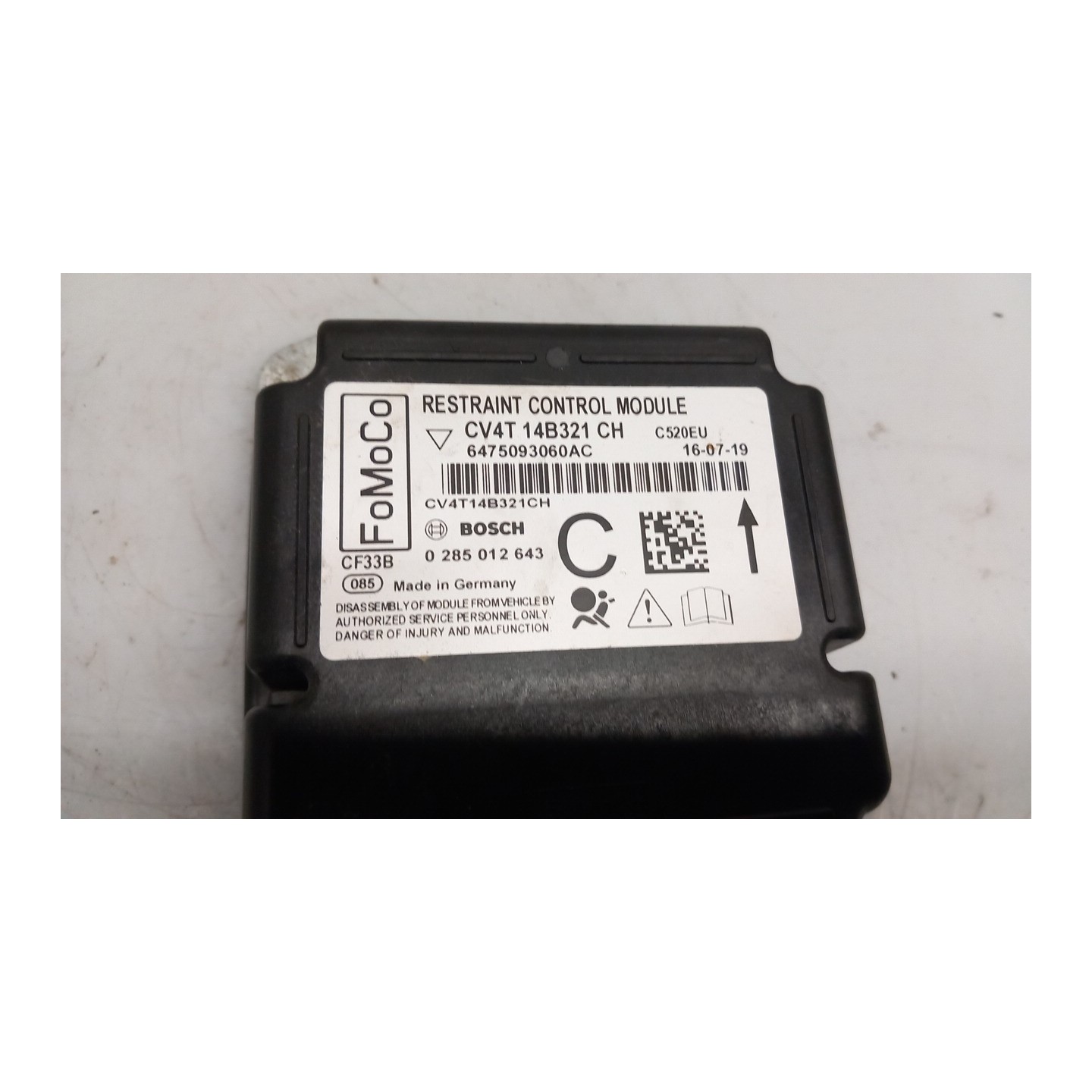 CENTRALINA COMANDO AIRBAG 122 FORD KUGA (12/12-08/16) BNMA 1871299
