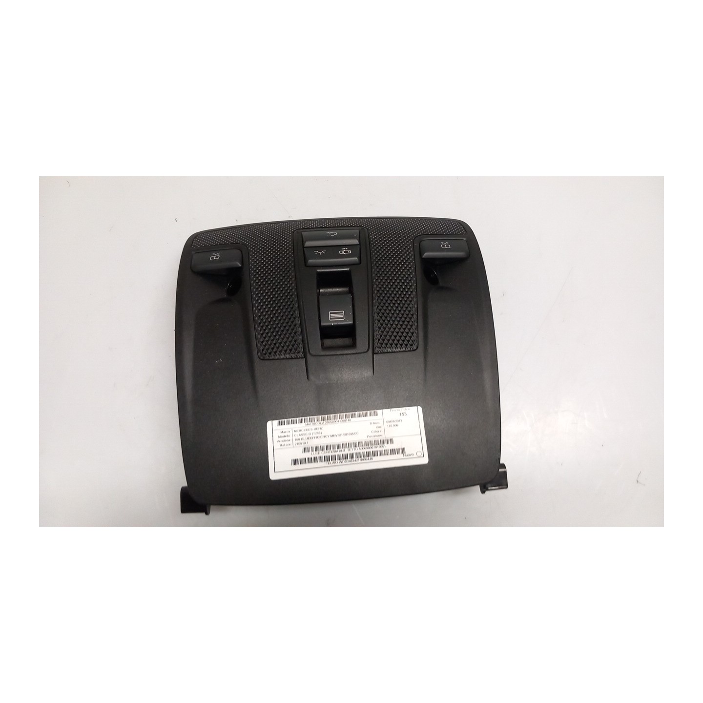 LUCE CORTESIA ANT. TETTO 148 MERCEDES-BENZ CLASSE B (T246) (09/11-06/19) 270910 A00090067019051