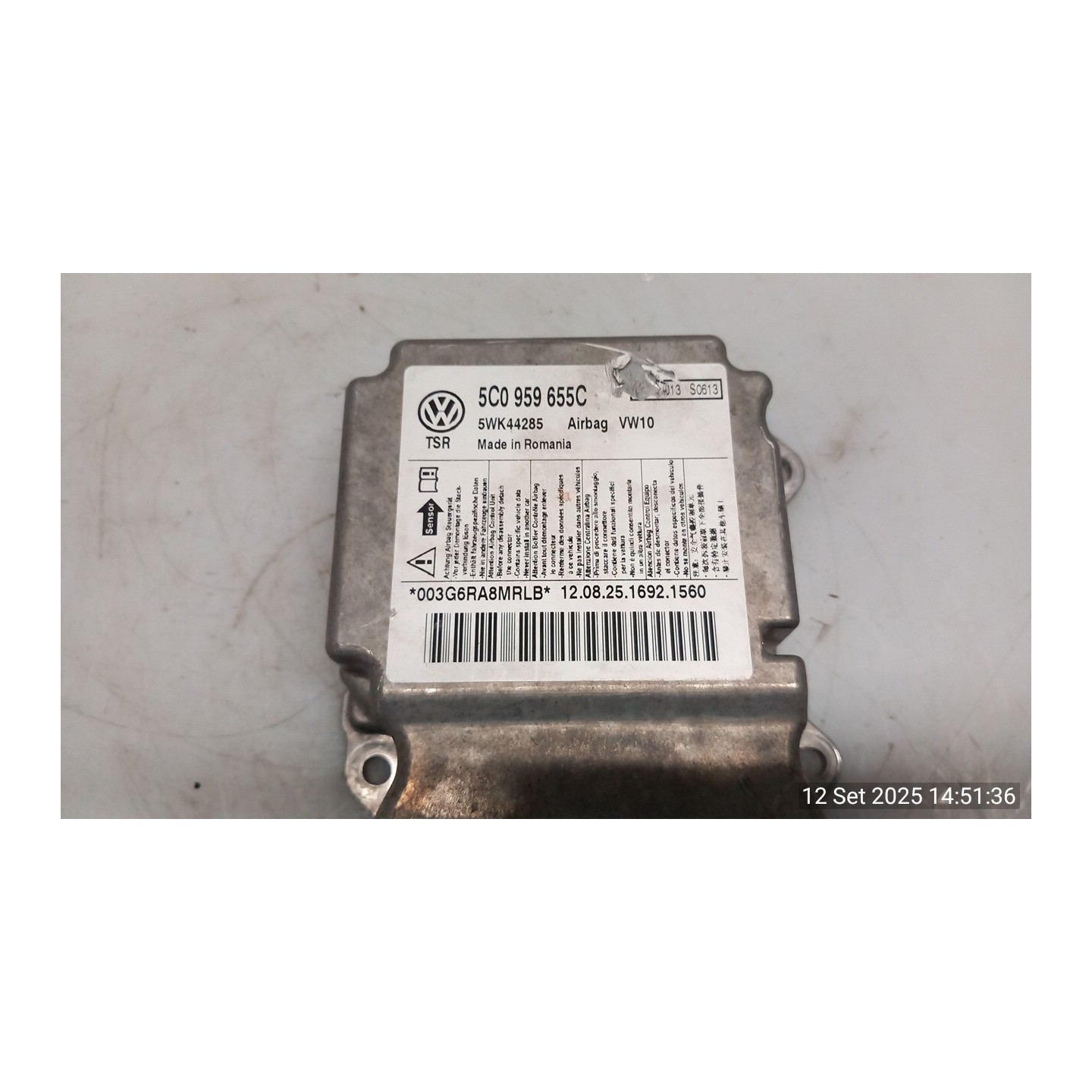 CENTRALINA COMANDO AIRBAG 071 SKODA YETI (5L) (07/09-12/13) CFH 5C0959655CLT0