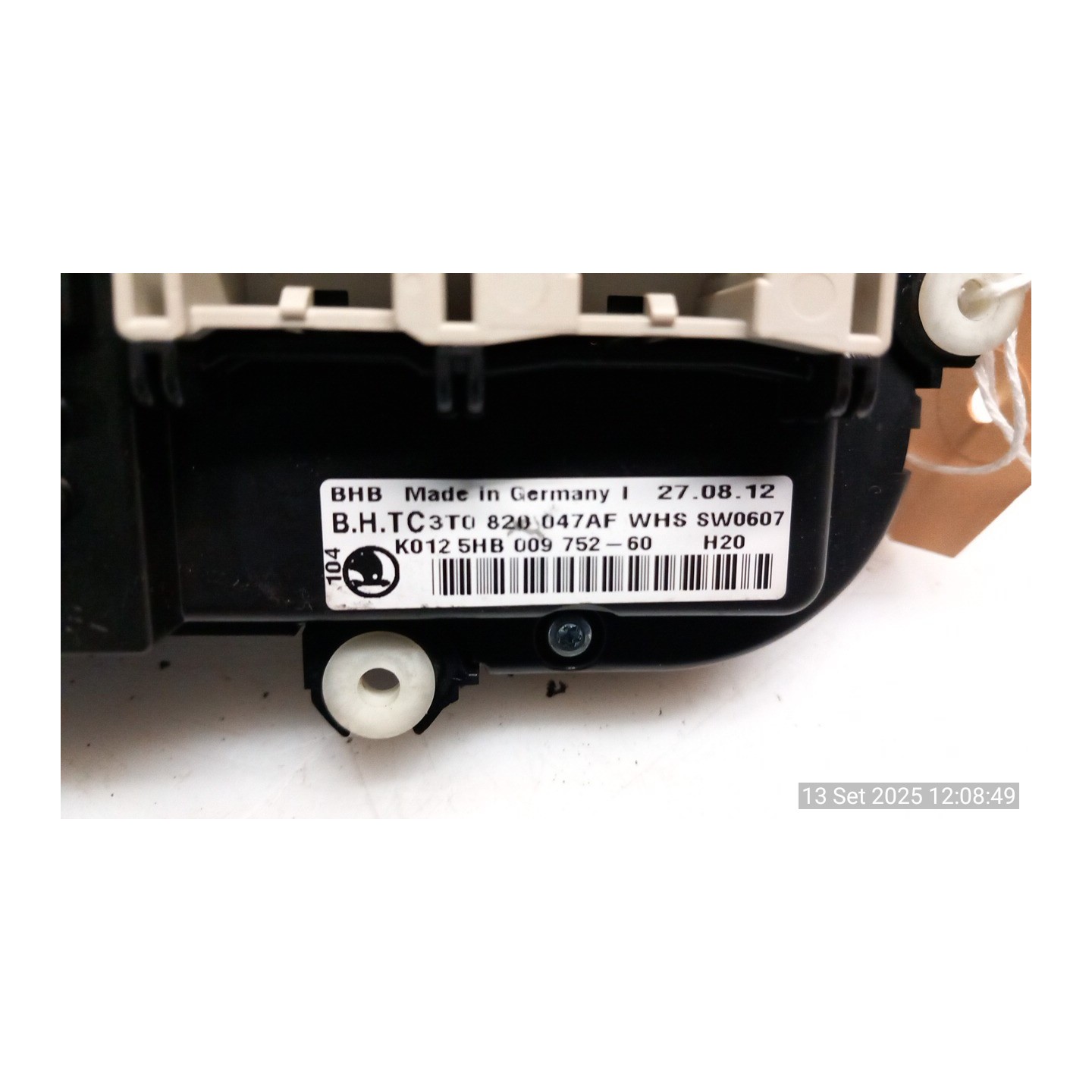 BLOCCO COMANDO CLIMATIZZAZIONE 074 SKODA YETI (5L) (07/09-12/13) CFH 1Z0819047AD3X1