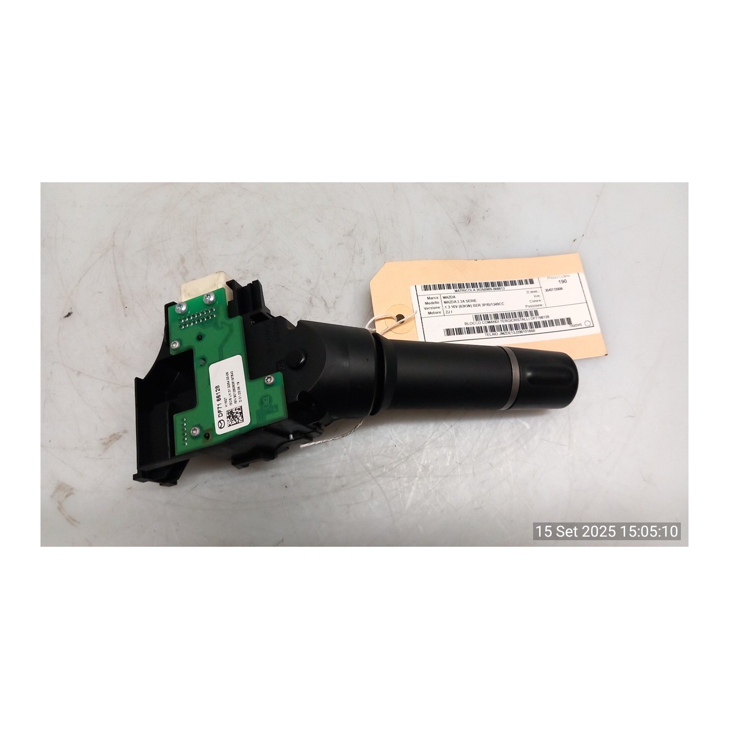 BLOCCO COMANDI TERGICRISTALLI 012 MAZDA MAZDA 2 2A SERIE (08/07-12/14 ZJ DF7166128