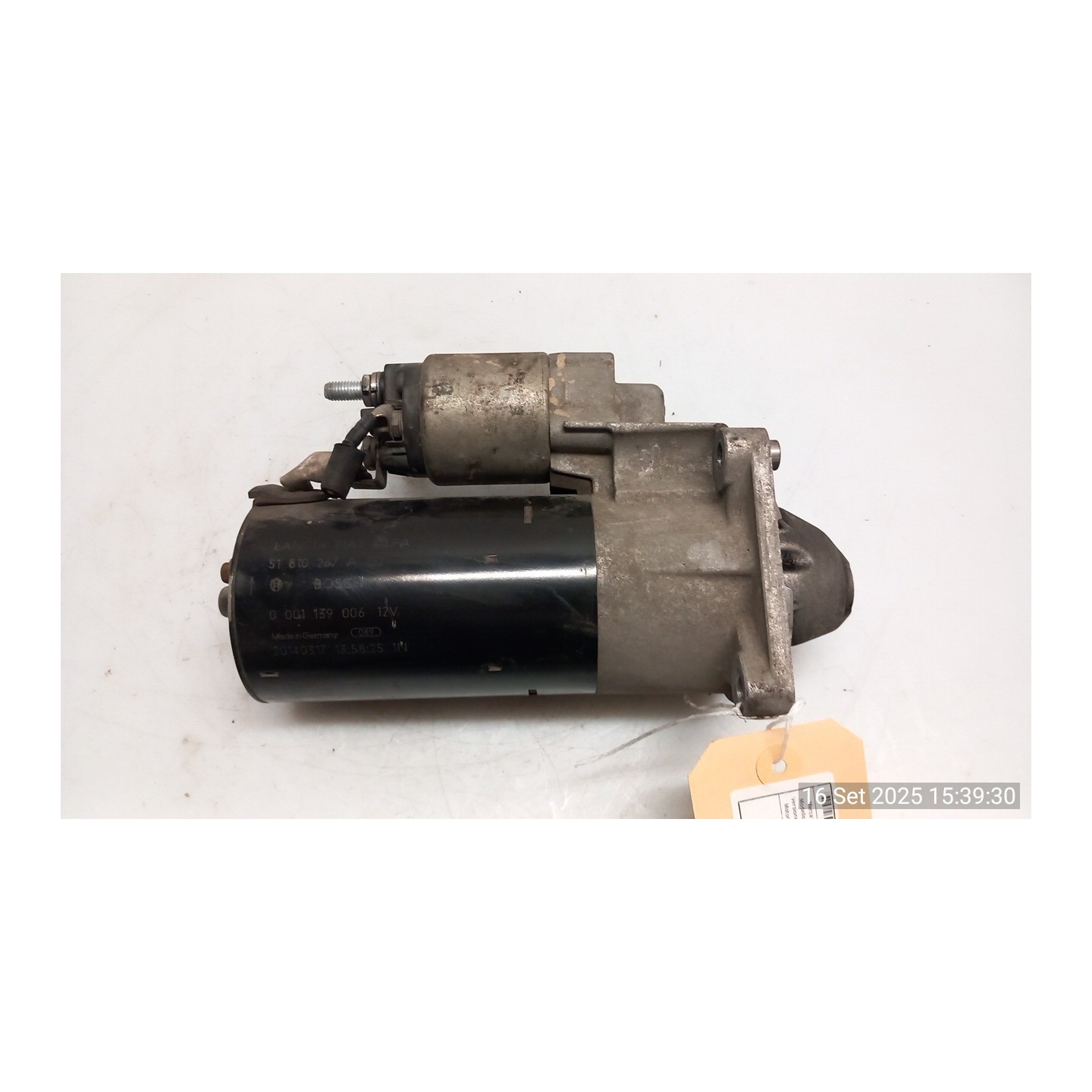 MOTORINO AVVIAMENTO 016 ALFA ROMEO GIULIETTA (5Y) (08/13-12/16) 940B4000 51810267