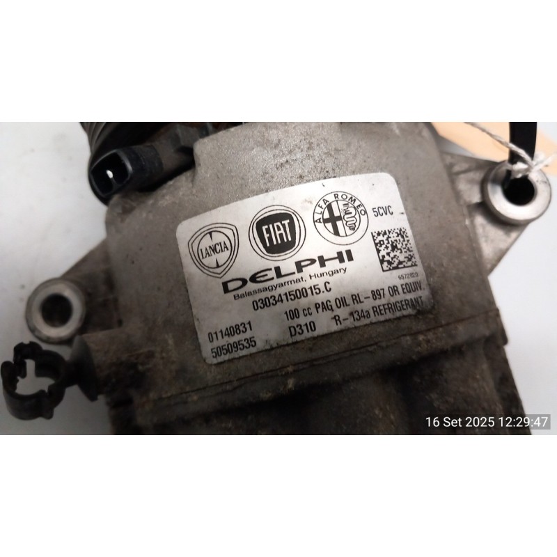 COMPRESSORE A/C 017 ALFA ROMEO GIULIETTA (5Y) (08/13-12/16) 940B4000 50547718