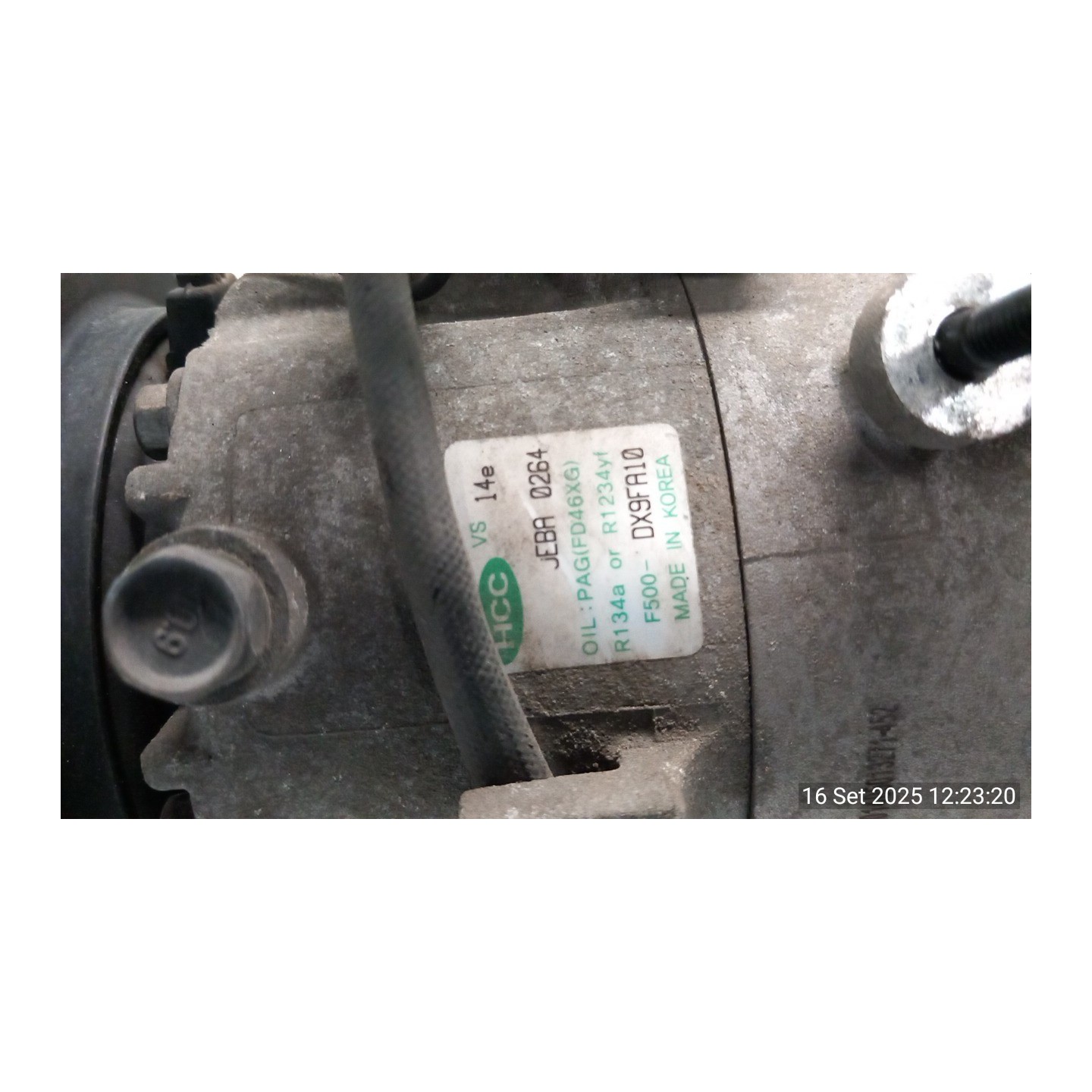 COMPRESSORE A/C 019 HYUNDAI IX35 (02/10-12/15) D4FD 977012Y100