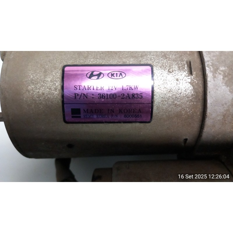 MOTORINO AVVIAMENTO 021 HYUNDAI IX35 (02/10-12/15) D4FD 361002A835