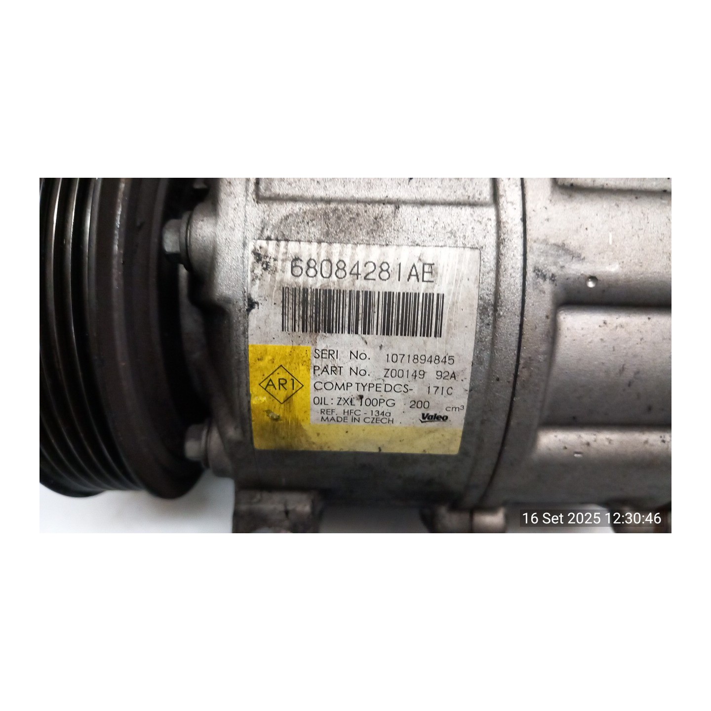 COMPRESSORE A/C 035 FIAT FREEMONT (24) (04/11-) 939B5000 K68084281AE