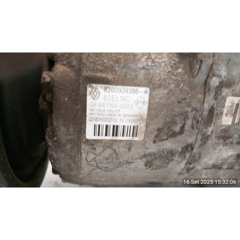 COMPRESSORE A/C CR12SC 040 DACIA DUSTER (10/13-12/18) K9KR8 8201025121