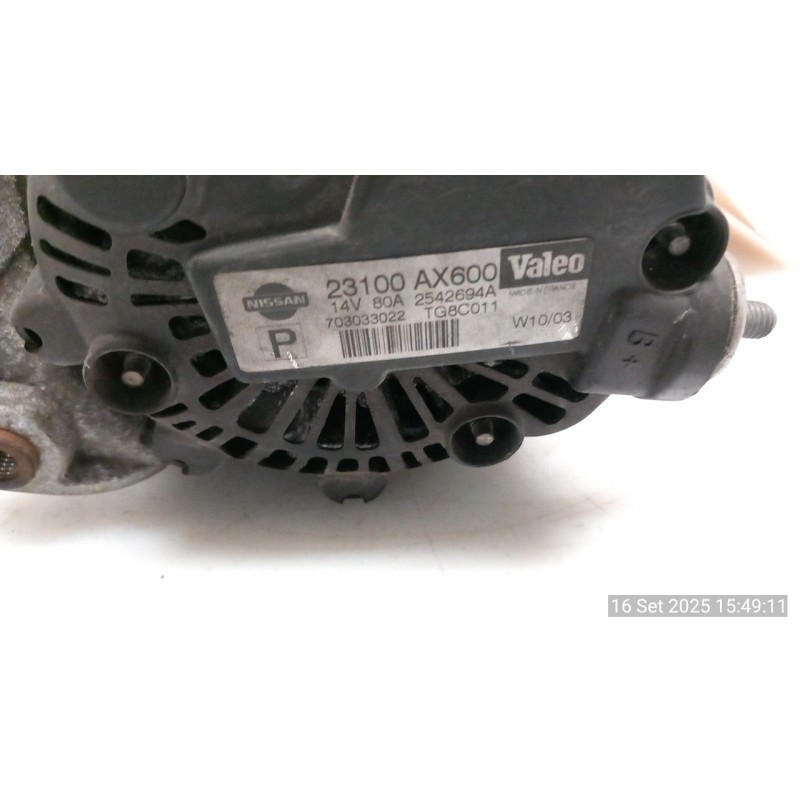 ALTERNATORE 043 NISSAN MICRA (K12E) (11/02-05/06) CR12 23100AX62A