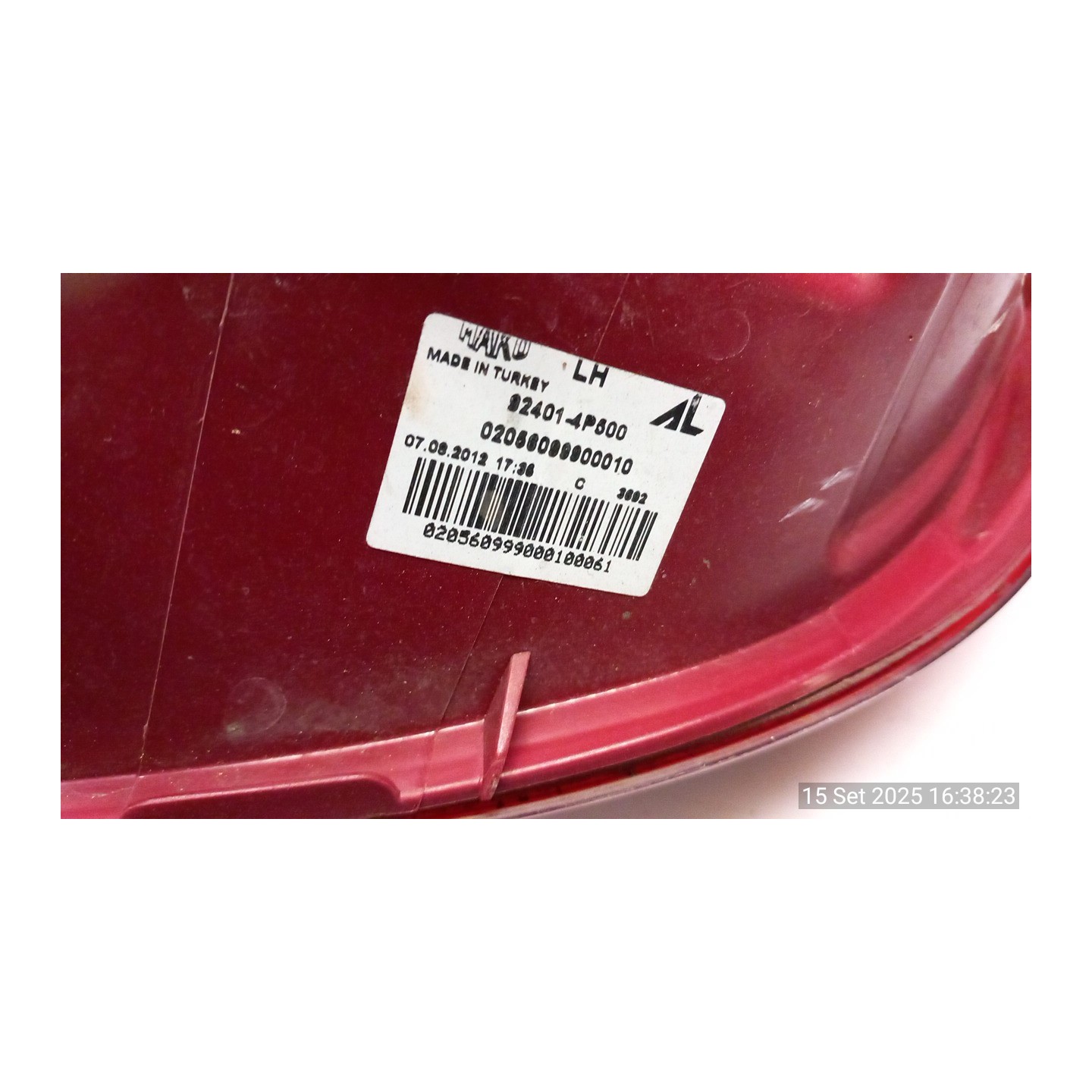 FANALE POST. SX. 083 HYUNDAI I20 (05/12-) D3FA 924014P500
