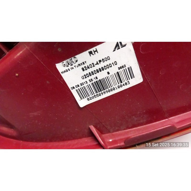 FANALE POST. DX. 084 HYUNDAI I20 (05/12-) D3FA 924024P500