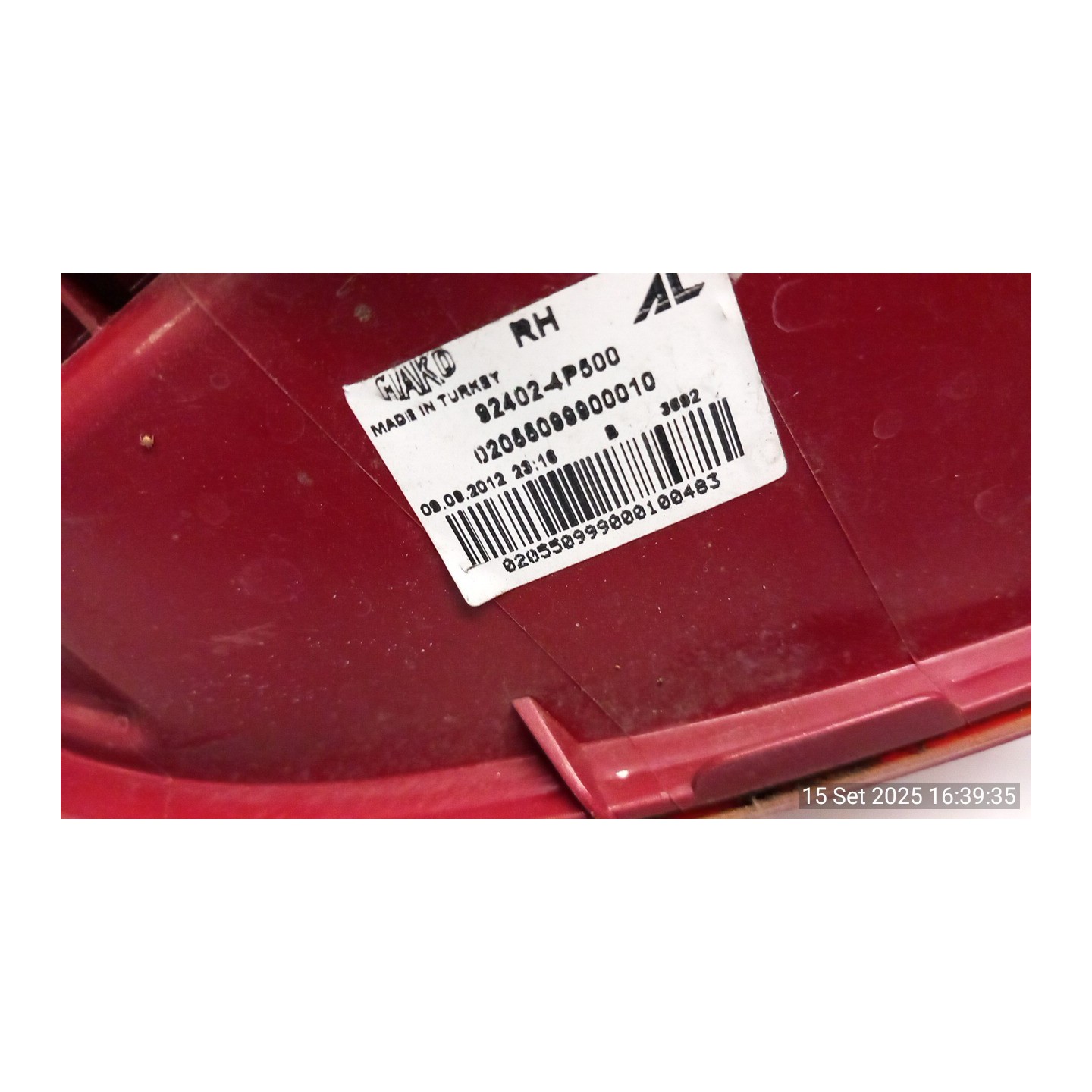 FANALE POST. DX. 084 HYUNDAI I20 (05/12-) D3FA 924024P500