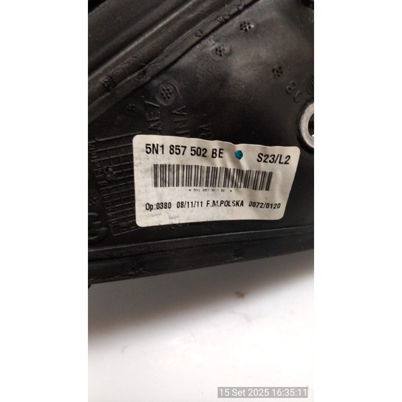 RETROVISORE EST. REGOLAZ. ELETTR. RIPIEGAB.ELETTR. C/PACCH.LUCI DX. 091 VOLKSWAGEN TIGUAN (5N2) (06/11-10/16) CFF 5N1857508S9B9