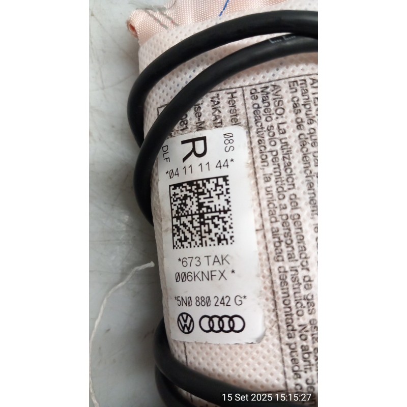 DISPOSITIVO AIRBAG LAT. DX. 093 VOLKSWAGEN TIGUAN (5N2) (06/11-10/16) CFF 5N0880242F