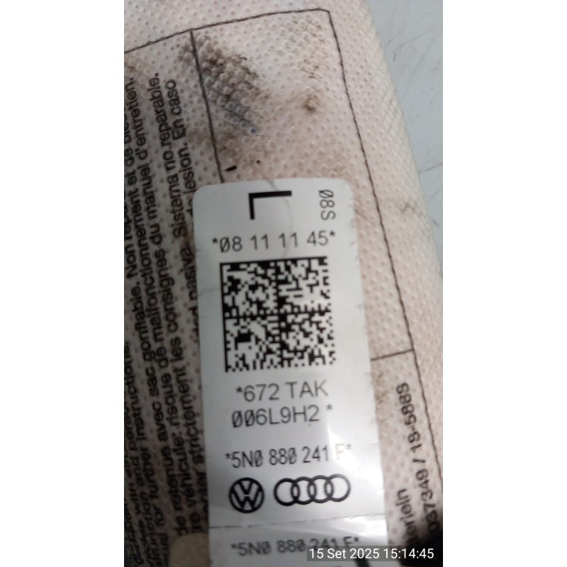 DISPOSITIVO AIRBAG LAT. SX. 094 VOLKSWAGEN TIGUAN (5N2) (06/11-10/16) CFF 5N0880241F