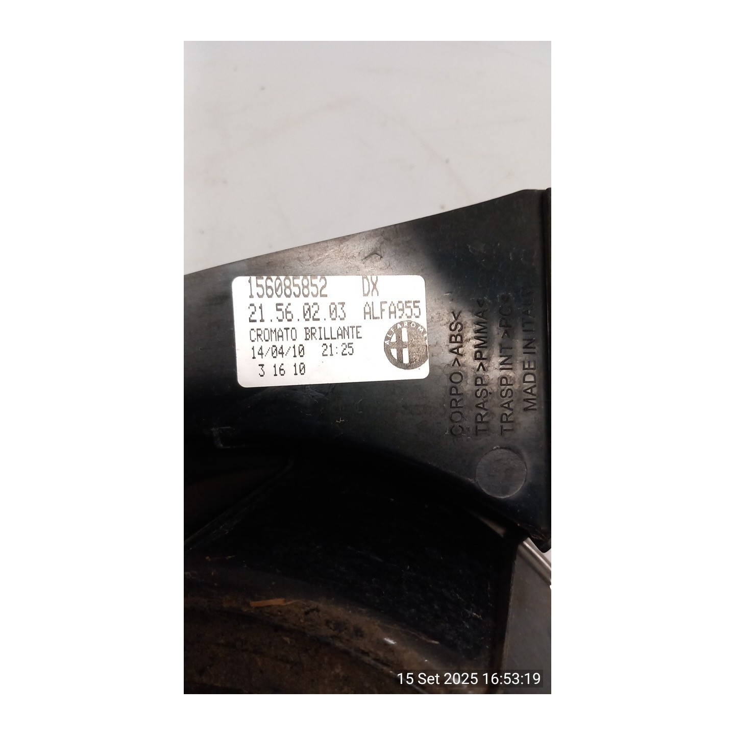 FANALE POST. DX. 124 ALFA ROMEO MITO (X6) (06/08-06/11) 955A3000 71752162