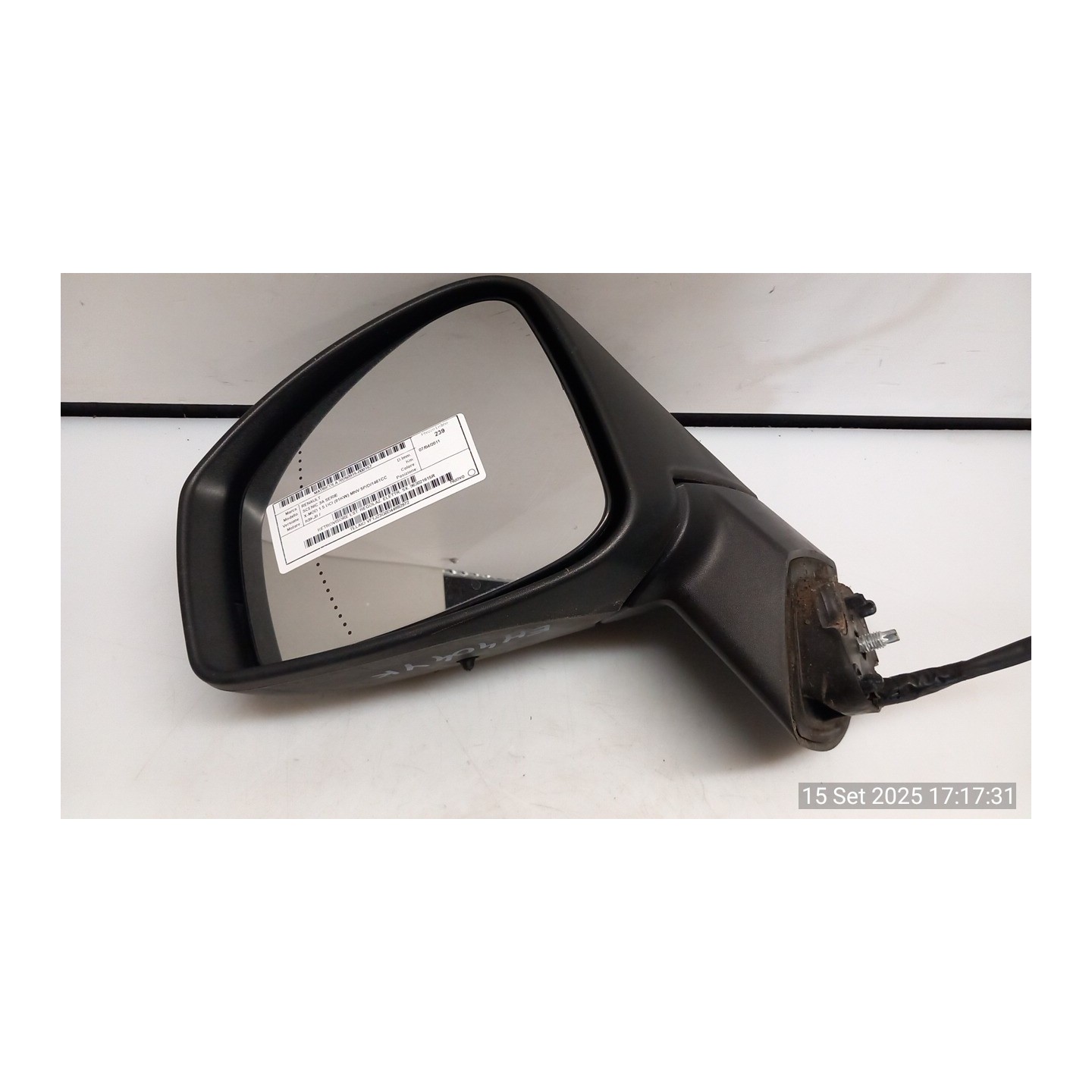 RETROVISORE EST. REGOLAZ. ELETTR. SX. 157 RENAULT SCENIC 3A SERIE (04/09-10/13) K9KJ8 963021615R