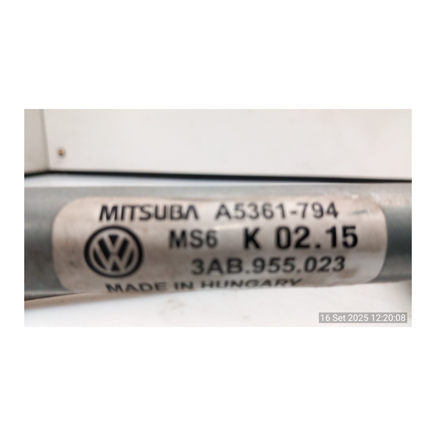 MECCANISMO TERGIPARABREZZA CON MOTORINO 008 VOLKSWAGEN PASSAT (36) (10/10-12/14) CFF 3AB955023A