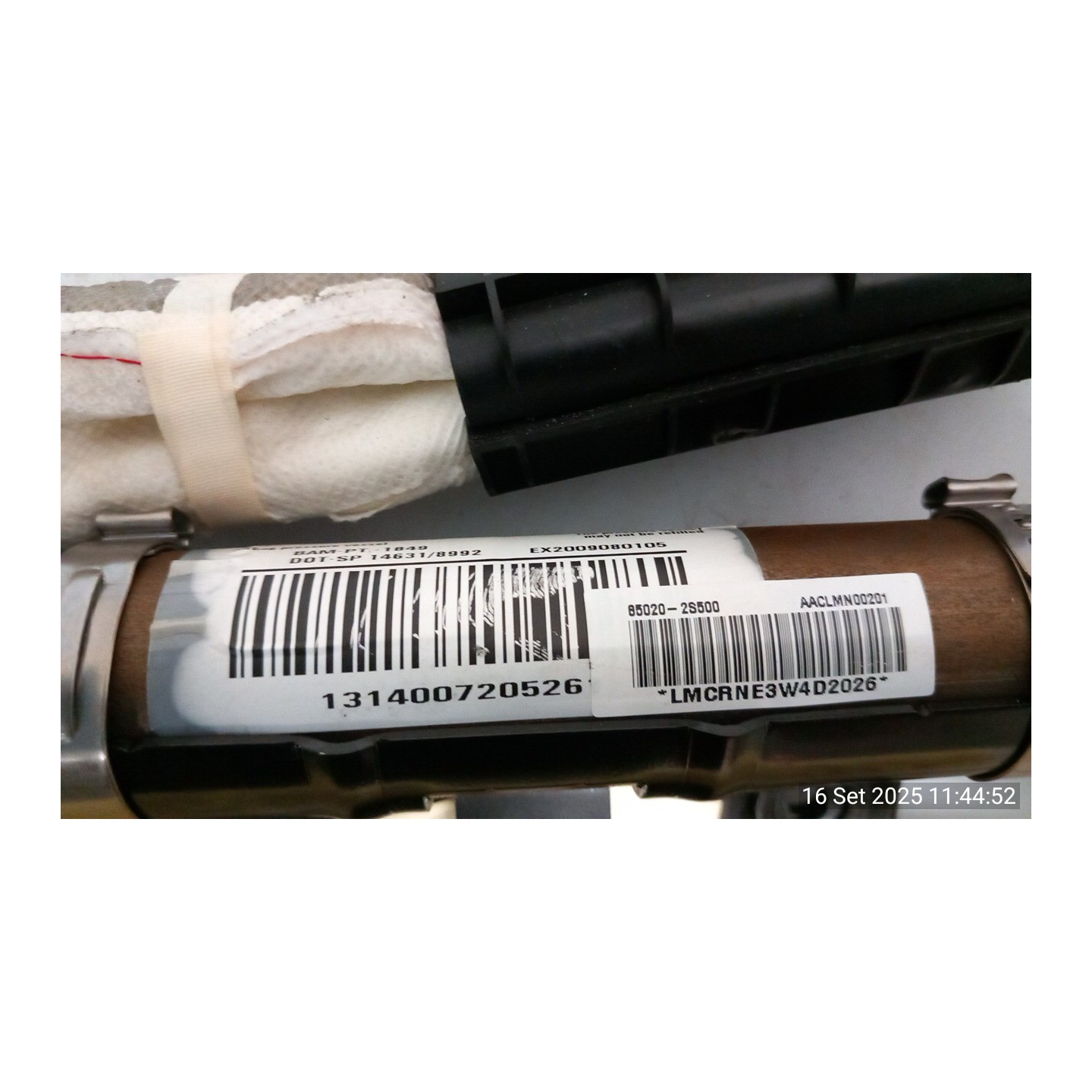 DISPOSITIVO AIRBAG A TENDINA DX. 039 HYUNDAI IX35 (02/10-12/15) D4FD 850202S500