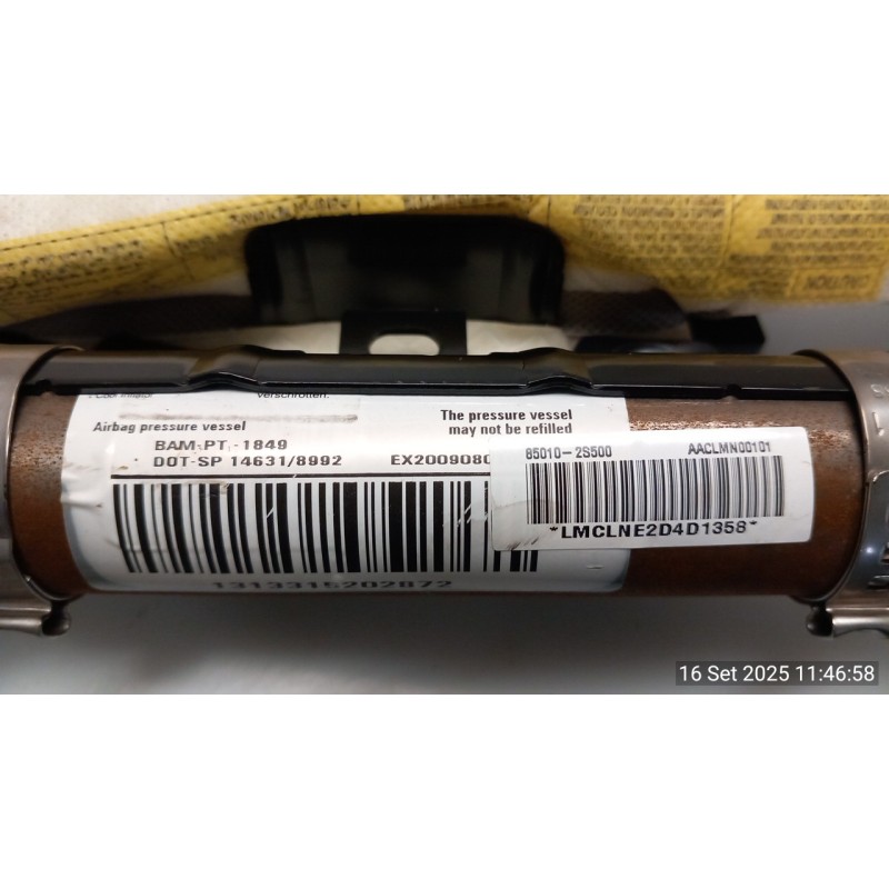 DISPOSITIVO AIRBAG A TENDINA SX. 040 HYUNDAI IX35 (02/10-12/15) D4FD 850102S500