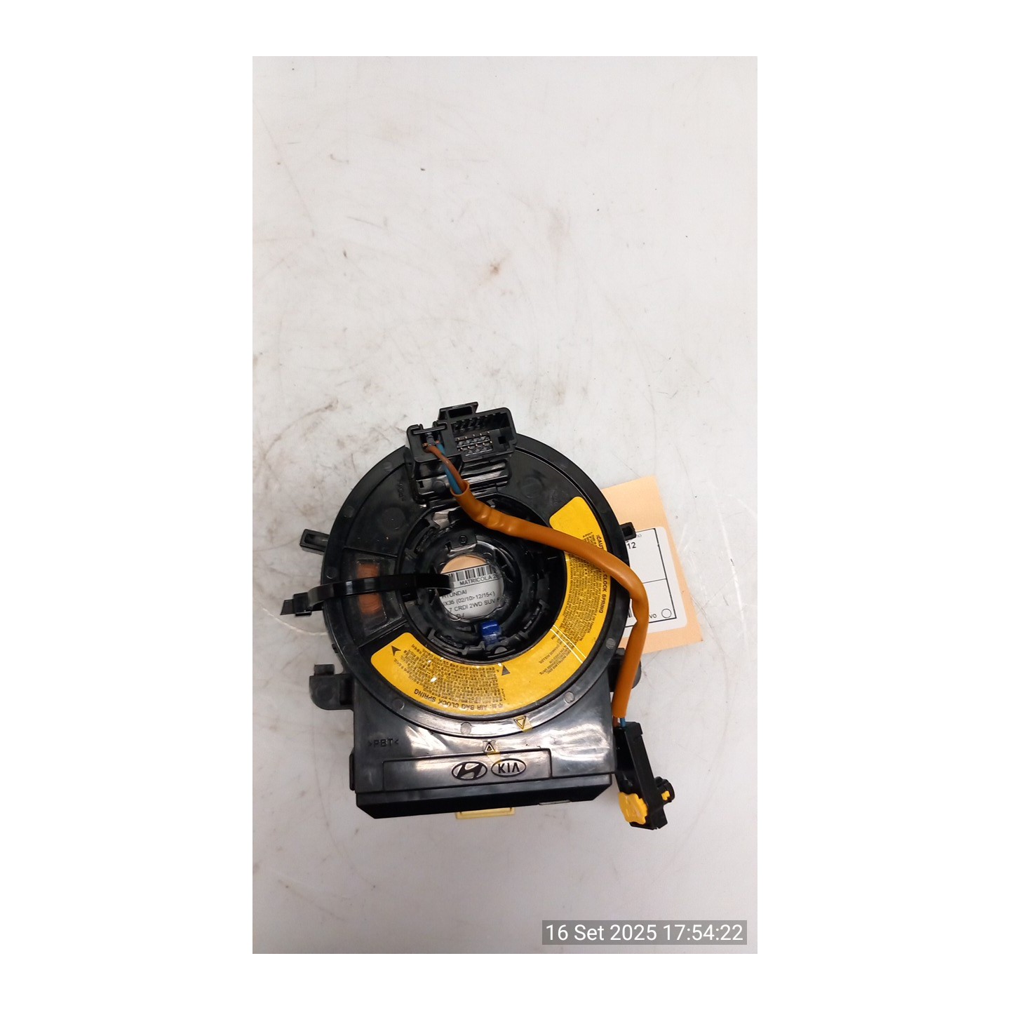 CONTATTO SPIRALIFORME AIRBAG 046 HYUNDAI IX35 (02/10-12/15) D4FD 934902M300