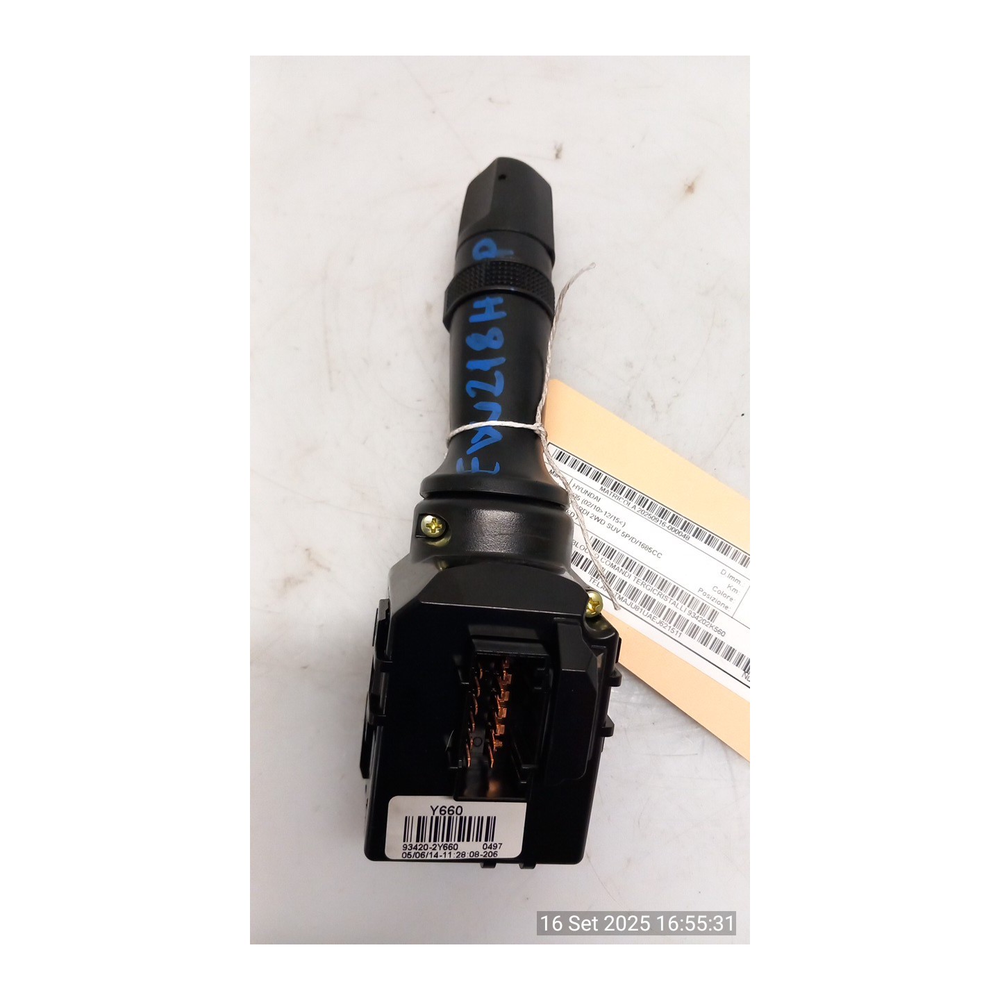BLOCCO COMANDI TERGICRISTALLI 048 HYUNDAI IX35 (02/10-12/15) D4FD 934202K560