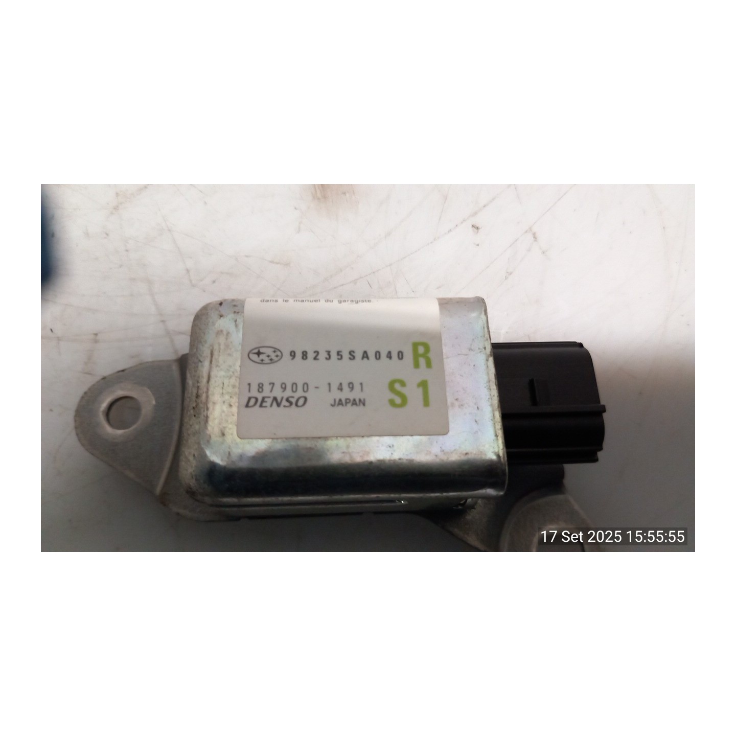 SENSORE AIRBAG LAT. DX. 067 SUBARU FORESTER 2A SERIE (10/02-04/08 EJ20 98235SA040